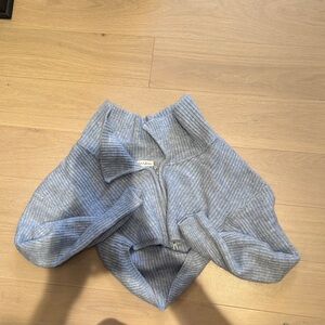 For Love And Lemons Gray Ribbed Sweater